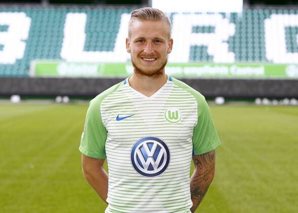 Marvin Stefaniak (34, Wolfsburg) Fußball Fussball DFL erste 1.Bundesliga Herren Saison 2017 2018 13.09.2017 VfL Wolfsburg Porträttermin Porträt, Vorstellung, Präsentation, Pressetermin