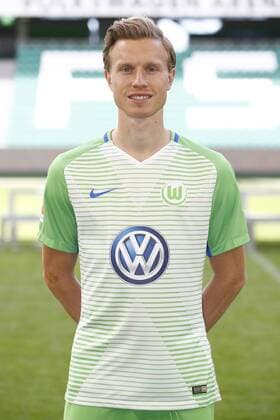 Yannick Gerhardt (13, Wolfsburg) Fußball Fussball DFL erste 1.Bundesliga Herren Saison 2017 2018 13.09.2017 VfL Wolfsburg Porträttermin Porträt, Vorstellung, Präsentation, Pressetermin