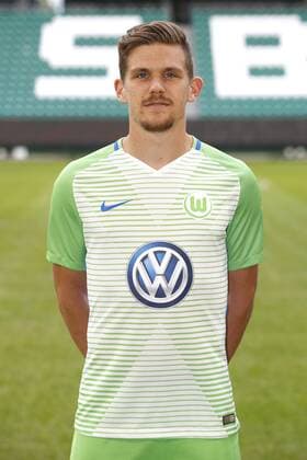 Sebastian Jung (24, Wolfsburg) Fußball Fussball DFL erste 1.Bundesliga Herren Saison 2017 2018 13.09.2017 VfL Wolfsburg Porträttermin Porträt, Vorstellung, Präsentation, Pressetermin