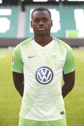 Nany Landry Dimata (9, Wolfsburg) Fußball Fussball DFL erste 1.Bundesliga Herren Saison 2017 2018 13.09.2017 VfL Wolfsburg Porträttermin Porträt, Vorstellung, Präsentation, Pressetermin