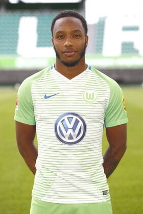 Kaylen Hinds (32, Wolfsburg) Fußball Fussball DFL erste 1.Bundesliga Herren Saison 2017 2018 13.09.2017 VfL Wolfsburg Porträttermin Porträt, Vorstellung, Präsentation, Pressetermin