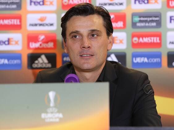 SOCCER - EL, Austria vs Milano, preview VIENNA,AUSTRIA,13.SEP.17 - SOCCER - UEFA Europa League, group stage, FK Austria Wien VS AC Milano, preview, press conference PK Pressekonferenz Milano. Image shows head coach Vincenzo Montella (AC Milan). GEPAxpictures xChristianxOrt
