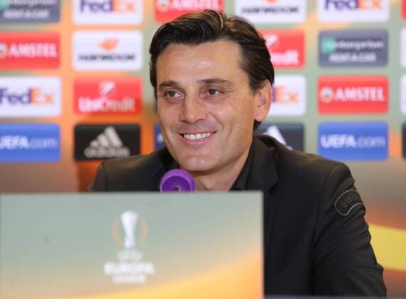 SOCCER - EL, Austria vs Milano, preview VIENNA,AUSTRIA,13.SEP.17 - SOCCER - UEFA Europa League, group stage, FK Austria Wien VS AC Milano, preview, press conference PK Pressekonferenz Milano. Image shows head coach Vincenzo Montella (AC Milan). GEPAxpictures xChristianxOrt