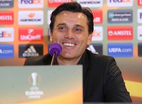 SOCCER - EL, Austria vs Milano, preview VIENNA,AUSTRIA,13.SEP.17 - SOCCER - UEFA Europa League, group stage, FK Austria Wien VS AC Milano, preview, press conference PK Pressekonferenz Milano. Image shows head coach Vincenzo Montella (AC Milan). GEPAxpictures xChristianxOrt