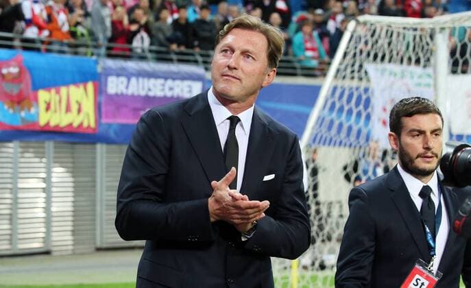 RB Leipzig - Monaco Fussball Champions League Leipzig, 13.09.2017, Red Bull Arena, Fussball, UEFA Champions League, Gruppe G, 1.Spieltag , RB Leipzig vs. AS Monaco , Im Bild; Trainer Ralph Hasenhüttl Hasenhuettl, RB Leipzig ,