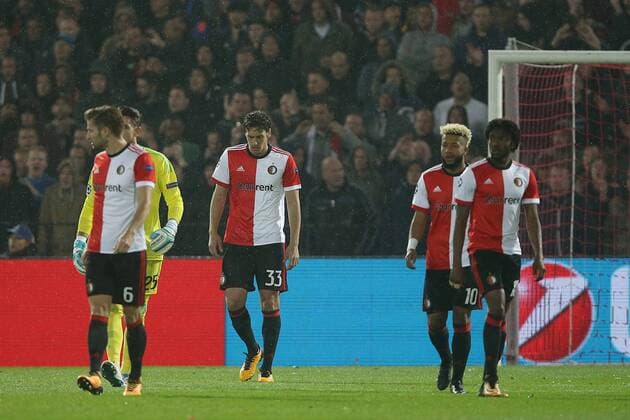 Eric Botteghin of Feyenoord during the UEFA Champions League group F match between Feyenoord Rotterdam and Manchester City at the Kuip on September 13, 2017 in Rotterdam, The Netherlands UEFA Champions League 2017 2018 xVIxVIxImagesx xTomxBodexMultimediaxIVx 8734733