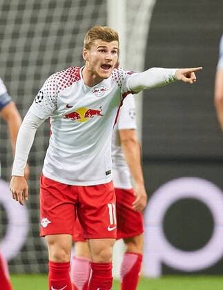 r Timo WERNER, RB Leipzig 11 gestikuliert und gibt Anweisungen, Aktion, Einzelbild, Einzelaktion, Gestik, Geste, Mimik, Handbewegung, zeigen, deuten RB LEIPZIG - AS MONACO Gruppenphase Hinspiel, Fussball UEFA Champions League, Leipzig, 13.09.2017 CL Saison 2017 2018