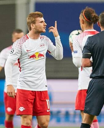 r Timo WERNER, RB Leipzig 11 gestikuliert und gibt Anweisungen, Aktion, Einzelbild, Einzelaktion, Gestik, Geste, Mimik, Handbewegung, zeigen, deuten RB LEIPZIG - AS MONACO Gruppenphase Hinspiel, Fussball UEFA Champions League, Leipzig, 13.09.2017 CL Saison 2017 2018
