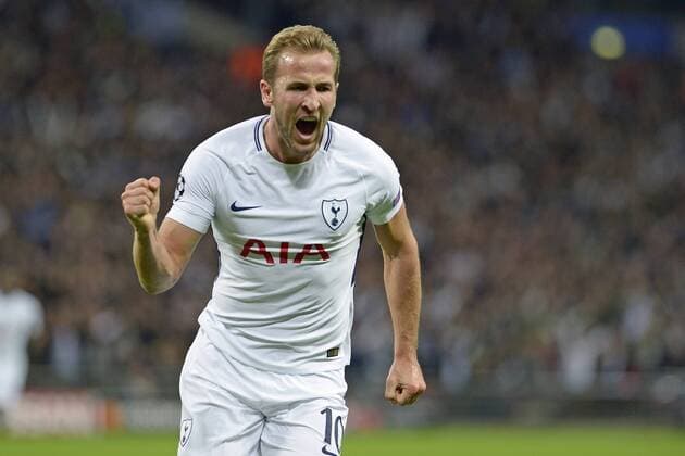 London, England 13.09.2017, UEFA Champions League - 2017 18 Season, Group H - Matchday 1, Tottenham Hotspur- Borussia Dortmund, Torjubel zum 2:1 für Tottenham durch Harry Kane ( Tottenham ) ( DeFodi521