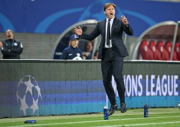 13.09.2017, Fussball UEFA Champions League 2017 2018, Gruppenphase, 1.Spieltag, RB Leipzig - AS Monaco, in der Red Bull Arena Leipzig. Trainer Ralph Hasenhüttl (RB Leipzig)
