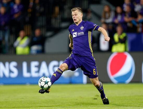 SOCCER - CL, Maribor vs Spartak MARIBOR,SLOVENIA,13.SEP.17 - UEFA Champions League, group stage, NK Maribor vs FK Spartak Moscow. Image shows Aleks Pihler (Maribor). GEPAxpictures xDavidxRodriguez