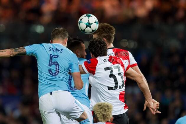 Rotterdam, Netherlands 08.03.2017, UEFA Champions League - 2017 18 Season, Gruppenphase - Gruppe F - 1. Spieltag, Feyenoord Rotterdam - Manchester City, TOR zum 0:4 durch John Stones (ManC) ( DeFodi001