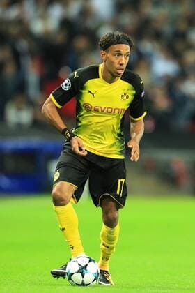 13th September 2017, Wembley Stadium, London, England; Champions League Group stage, Tottenham Hotspur versus Borussia Dortmund; Pierre-Emerick Aubameyang of Borussia Dortmund  ActionPlus11929813