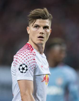 Marcel Sabitzer (L) Fussball international: UEFA Championsleague, Saison 2017 2018, Gruppenspiel: RB Leipzig - AS Monaco FC in Leipzig, Deutschland am 13.09.2017,