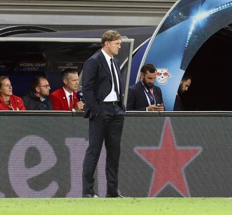 Leipzig, Germany 13.09.2017, UEFA Champions League - 2017 18 Season, Group G - Matchday 1, RB Leipzig - AS Monaco, RB Cheftrainer Trainer Ralph Hasenhuettl ( DeFodi518