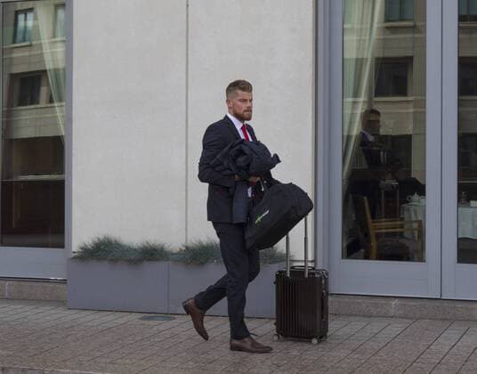 1. FC Köln Europapokal EuropaLeague Ankunft Hotel London England Datum: 13.09.2017 Timo Horn (1. FC Köln)