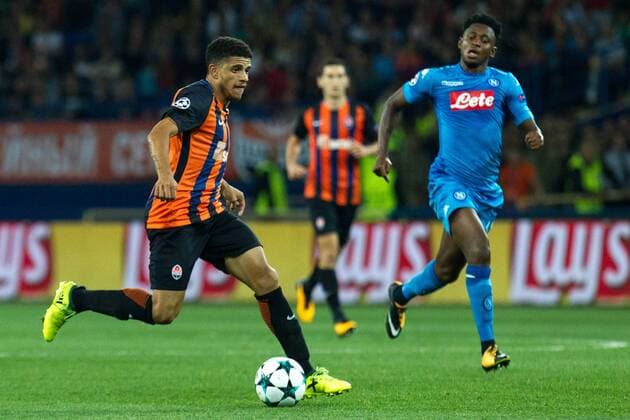Player Taison (FC Shakhtar) and player Amadou Diawara (S.S.C. Napoli) Donetsk  Copyright: ChumachenkoxAlexey 508980