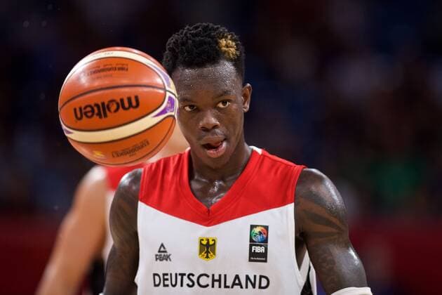 Basketball Istanbul 12.09.2017 Eurobasket 2017 Europameisterschaft der Herren Viertelfinale Deutschland (GER) - Spanien (ESP) Dennis Schröder Schroeder (Deutschland, No.17) Schröder