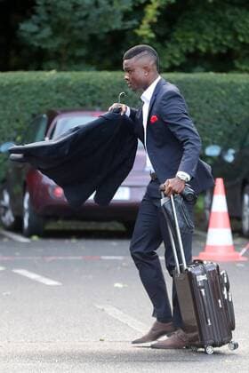 1.FC Köln Euroleague Abfahrt zum Spiel bei Arsenal London Jhon Cordoba 13.09.2017