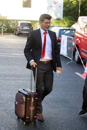 1.FC Köln Euroleague Abfahrt zum Spiel bei Arsenal London Milos Jojic 13.09.2017