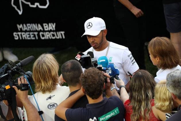 Singapore Grand Prix 14 - 17 September 2017 14.09.2017 - Lewis Hamilton (GBR) Mercedes AMG F1 W08 