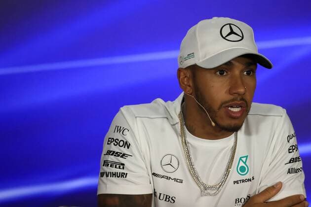 14th September 2017, Marina Bay Street Circuit, Singapore; Singapore Grand Prix, Driver press conference PK Pressekonferenz Lewis Hamilton - Mercedes AMG Petronas F1 Team  ActionPlus11929931