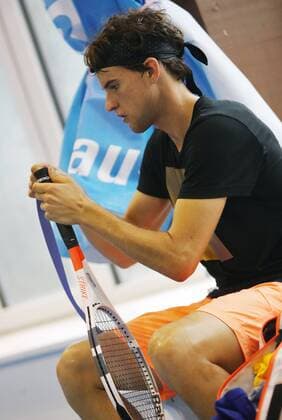 TENNIS - Davis Cup, AUT vs ROU WELS,AUSTRIA,14.SEP.17 - TENNIS - ITF, Davis Cup, Austria vs Romania, draw. Image shows Dominic Thiem (AUT). GEPAxpictures xMatthiasxHauer
