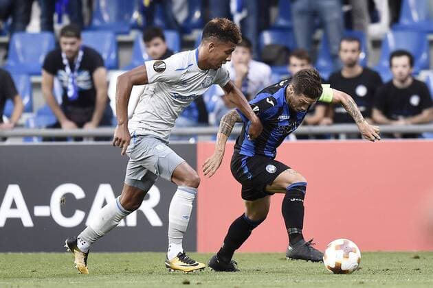 Db Reggio Emilia 14 09 2017 - Europa League Atalanta-Everton foto Daniele Buffa Image nella foto: Alejandro Gomez-Mason Holgate 