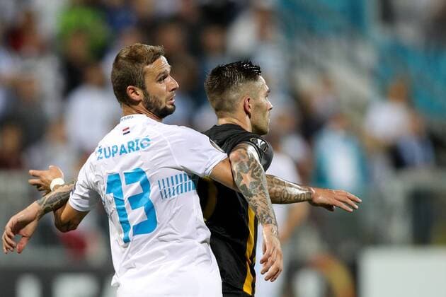 SOCCER - EL, Rijeka vs Athens RIJEKA,CROATIA,14.SEP.17 - SOCCER - UEFA Europa League, group stage, HNK Rijeka vs AEK Athens. Image shows Dario Zuparic (Rijeka). GEPAxpictures xMaticxKlansek