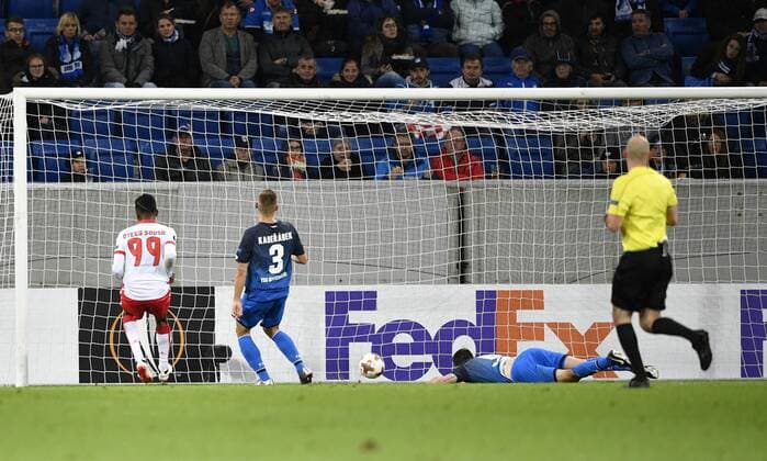 TOR zum 1:2 durch Dyego Sousa Sporting Braga (99) TSG 1899 Hoffenheim vs Sporting SC Braga Europa League 14.09.2017 TSG 1899 Hoffenheim vs Sporting SC Braga