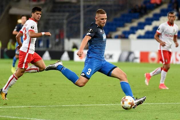 Pavel Kaderabek (TSG 1899 Hoffenheim). Deutschland, Sinsheim: Fussball, UEFA Europa League, Matchday 1: TSG 1899 Hoffenheim vs Sporting Braga am 14.09.2017, Rhein-Neckar-Arena.