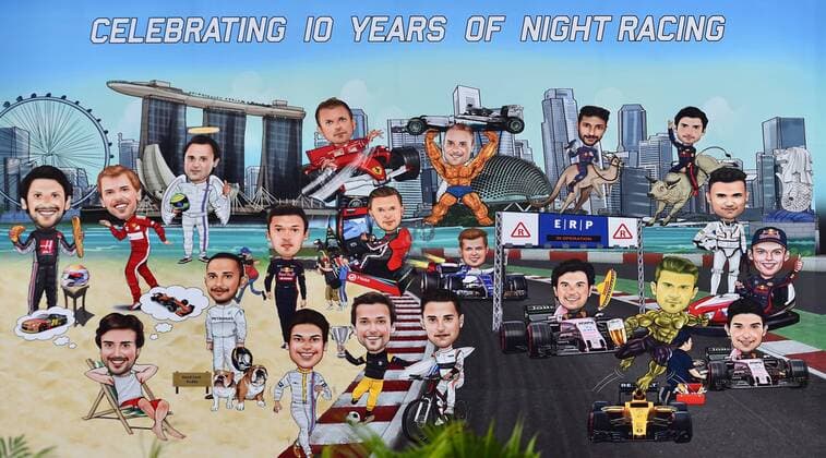 10 Jahre Singapur, Grosser Preis von Singapur 2017, Vorbereitungen, Motorsport, Formel 1, 14.09.2017, Singapur Copyright: xAndre Eibner-Pressefotox EP_JAE