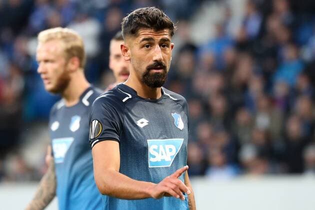 Kerem Demirbay (Hoffenheim, 10), Einzelbild, Aktion, Action, Fussball, UEFA Europa League, TSG 1899 Hoffenheim - SC Braga,
