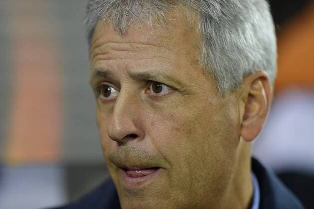 WAREGEM, BELGIUM - SEPTEMBER 14 : Lucien Favre coach of OGC Nice pictured during the UEFA Europa League, Group K stage match between SV Zulte Waregem and OGC Nice at the Regenboog stadium on September 14, 2017 in Waregem, Belgium, 14 09 2017 FOOTBALL : SV Zulte Waregem v OGC Nice : UEFA Europa League - 14 09 2017 PHOTONEWS PANORAMIC  775031117