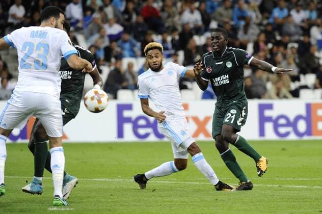 Amavi (OM) - Fofana (Kon) FOOTBALL : Marseille vs Konyaspor - Europa League - 14 09 2017 FranckPennant Panoramic 