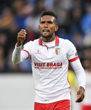 Dyego Sousa Sporting Braga Gestik, Geste Freisteller TSG 1899 Hoffenheim vs Sporting SC Braga Europa League 14.09.2017 TSG 1899 Hoffenheim vs Sporting SC Braga