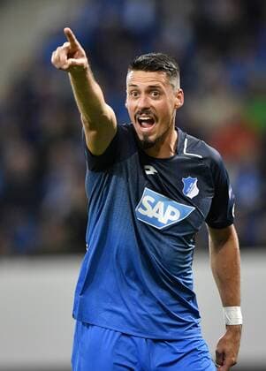 Sandro Wagner TSG 1899 Hoffenheim Gestik, Geste sauer TSG 1899 Hoffenheim vs Sporting SC Braga Europa League 14.09.2017 TSG 1899 Hoffenheim vs Sporting SC Braga
