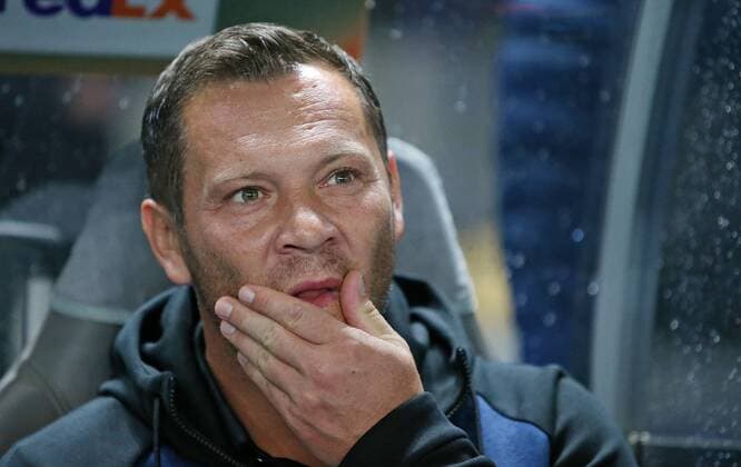 14.09.2017, Fussball UEFA Europa League 2017 2018, Gruppenphase, 1.Spieltag, Hertha BSC Berlin - Athletic Bilbao, im Olympiastadion Berlin. Trainer Pal Dardai (Hertha BSC Berlin)