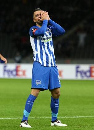 Vedad Ibisevic enttäuscht Enttäuschung Fußball Fussball Europa League Euroleague Herren Saison 2017 2018 14.09.2017 Hertha BSC Berlin vs. Athletic Bilbao