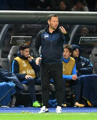 Pal Dardai (Trainer Hertha BSC), am Spielfeldrand Hertha BSC Berlin - Athletic Bilbao Europa League, Gruppenphase, 1. Spieltag, Fußball, Fussball, soccer, Herren, Männer, Maenner, Deutschland, Germany Berlin, 14.9.2017, Olympiastadion