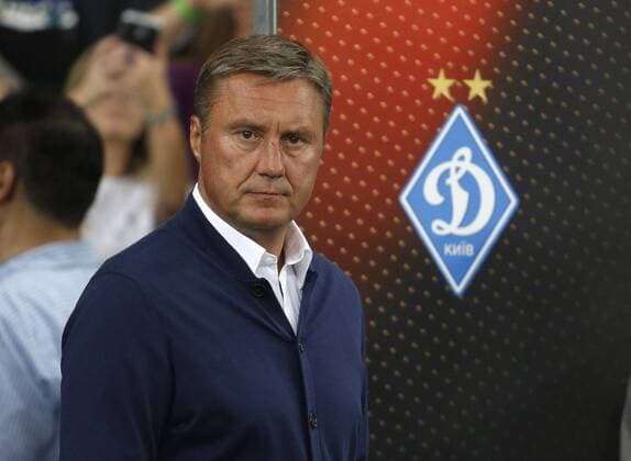 Fußball, EL, Dynamo Kiew - KF Skenderbeu Korca September 14, 2017 - Dynamo head coach Olexandr Khatskevych reacts during the UEFA Europa League Group B soccer match between FC Dynamo Kyiv and FC SkoÂ«nderbeu , at the NSK Olimpiyskyi in Kyiv, Ukraine, September 14, 2017. The UEFA Europa League Group B soccer match between FC Dynamo Kyiv and FC SkÃ«nderbeu , at the NSK Olimpiyskyi in Kyiv. - ZUMAs334 80118207st Copyright: xAnatoliixStepanovx