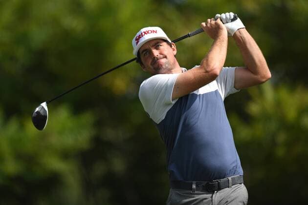 Golf, BMW Championship in Lake Forest LAKE FOREST, IL - SEPTEMBER 14: Keegan Bradley tees off at the eighth hole during the First Round of the BMW Championship on September 14, 2017, at Conway Farms Golf Club, in Lake Forest, IL. (Photo by Patrick Gorski Icon Sportswire) GOLF: SEP 14 PGA Golf Herren - BMW Championship - First Round Icon14091706 EDITORIAL USE ONLY