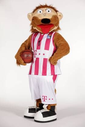 Maskottchen Bonni Telekom Baskets Bonn 2017 2018 Foto: Jörn Wolter