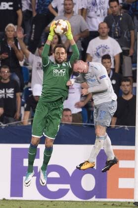 Etrit Berisha (Atalanta), Wayne Rooney (Everton), SEPTEMBER 14, 2017 - Football Soccer : UEFA Europa League Group E match between Atalanta BC 3-0 Everton FC at Mapei Stadium - Citta del Tricolore in Reggio Emilia, Italy. Noxthirdxpartyxsales  (ptmb113654)