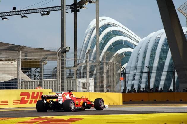 Singapore Grand Prix 14 - 17 September 2017 15.09.2017 - Free Practice 1, Sebastian Vettel (GER) Scuderia Ferrari SF70H 