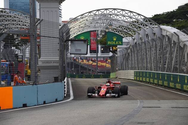 Sebastian Vettel (GER), Grosser Preis von Singapur 2017, Freies Training, Motorsport, Formel 1, 15.09.2017, Singapur Copyright: xEIBNER JERRYxANDREx EP_JAE