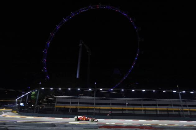 Singapore Grand Prix 14 - 17 September 2017 15.09.2017 - Free Practice 2, Sebastian Vettel (GER) Scuderia Ferrari SF70H 