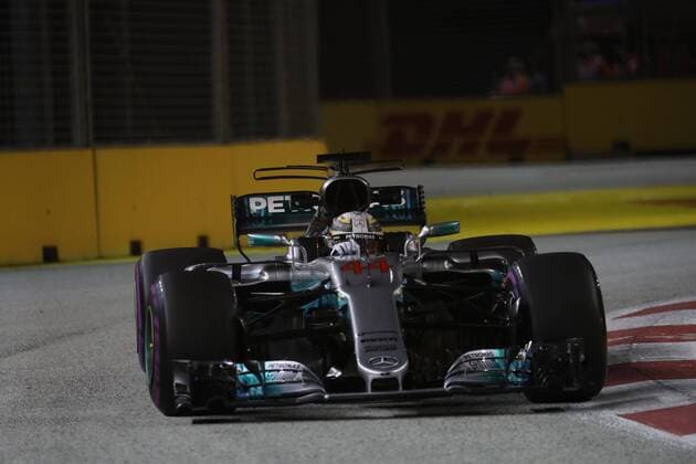 Singapore Grand Prix 14 - 17 September 2017 15.09.2017 - Free Practice 2, Lewis Hamilton (GBR) Mercedes AMG F1 W08 