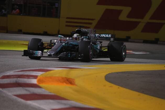 Singapore Grand Prix 14 - 17 September 2017 15.09.2017 - Free Practice 2, Lewis Hamilton (GBR) Mercedes AMG F1 W08 