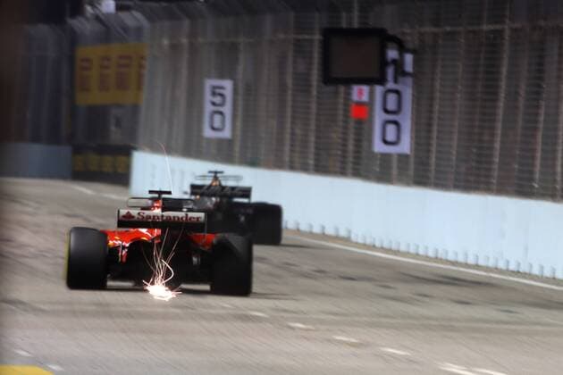 15.09.2017 - Free Practice 2, Sebastian Vettel (GER) Scuderia Ferrari SF70H Singapore Grand Prix 14 - 17 September 2017 15.09.2017 - Free Practice 2, Sebastian Vettel (GER) Scuderia Ferrari SF70H 